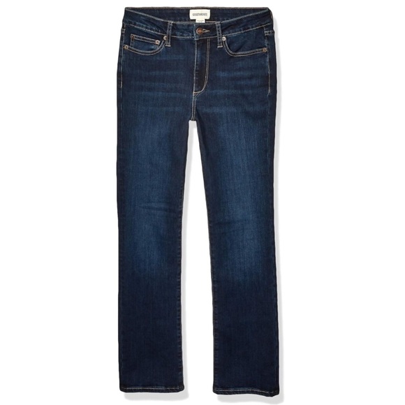 Goodthreads Women's Mid-Rise Slim Straight Jeans Dark wash. Size 28 - Picture 5 of 15